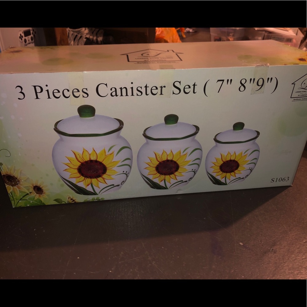 Sunflower Canister Set